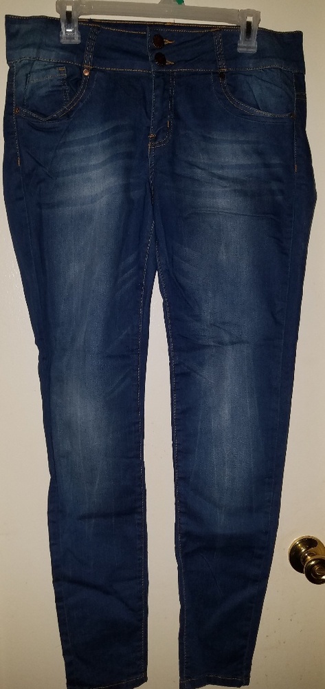 Dark blue jeans